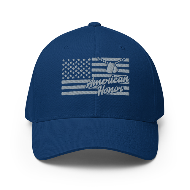 American Honor Embroidered Structured Twill Cap - Patriotic Cap/Hat, second view