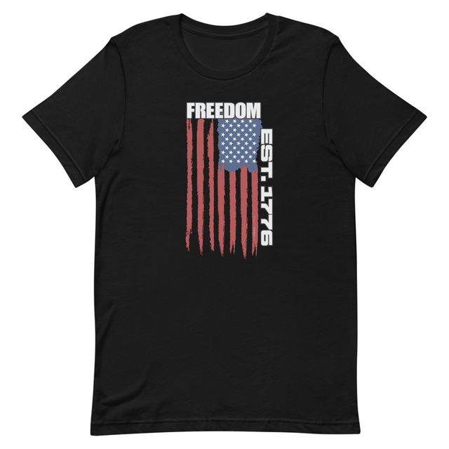 Freedom Est. 1776 Unisex Independence Day t-shirt, second view