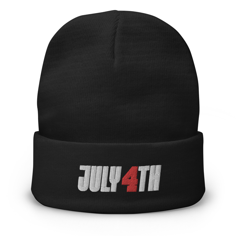 July 4th Embroidered Independence Day Beanie