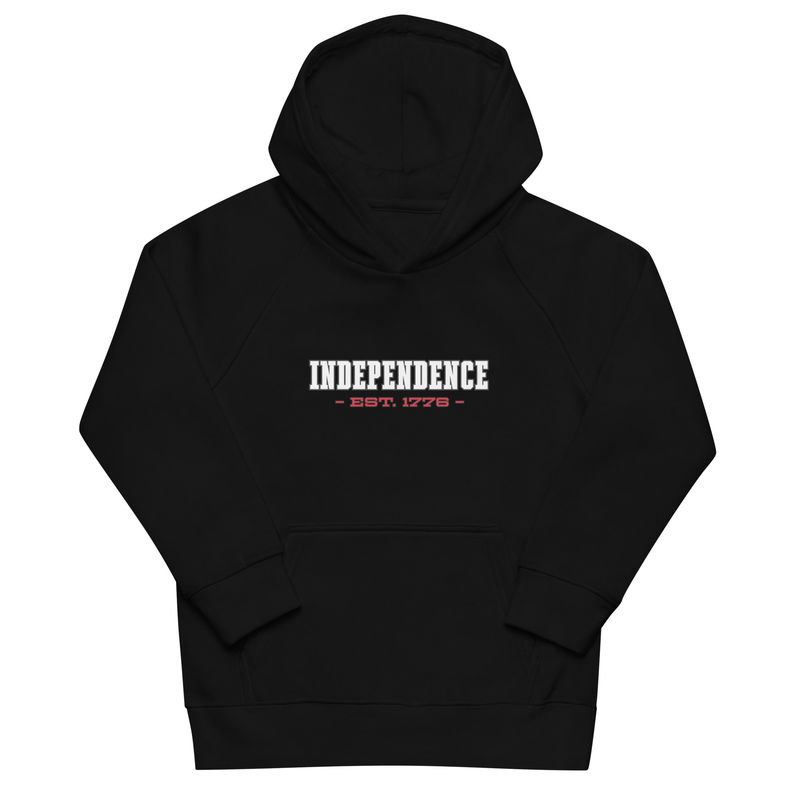 Independence Est. 1776 Kids eco hoodie