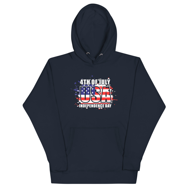 4th Of July USA Independence Day Unisex Hoodie, second view