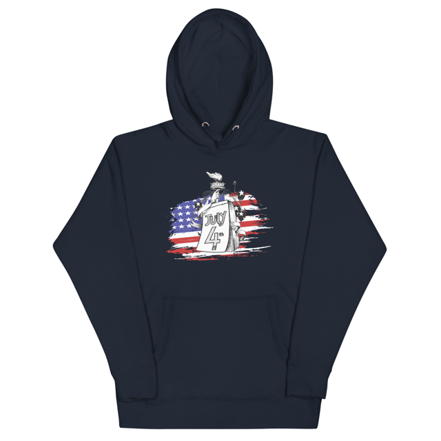 July 4th Unisex Independence Day Hoodie, second view