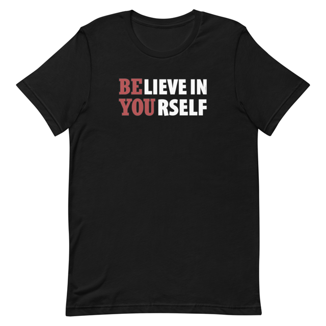 Believe In Yourself t-shirt in Black