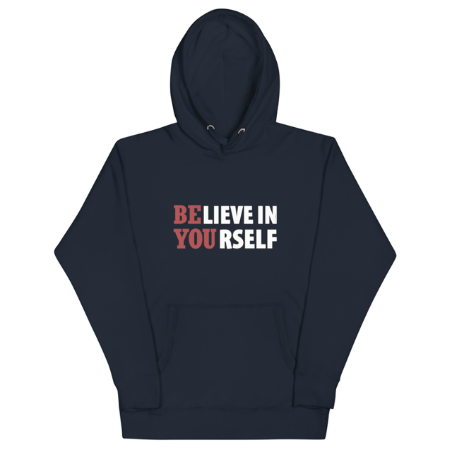 Believe In Yourself Motivational Unisex Hoodie, second view
