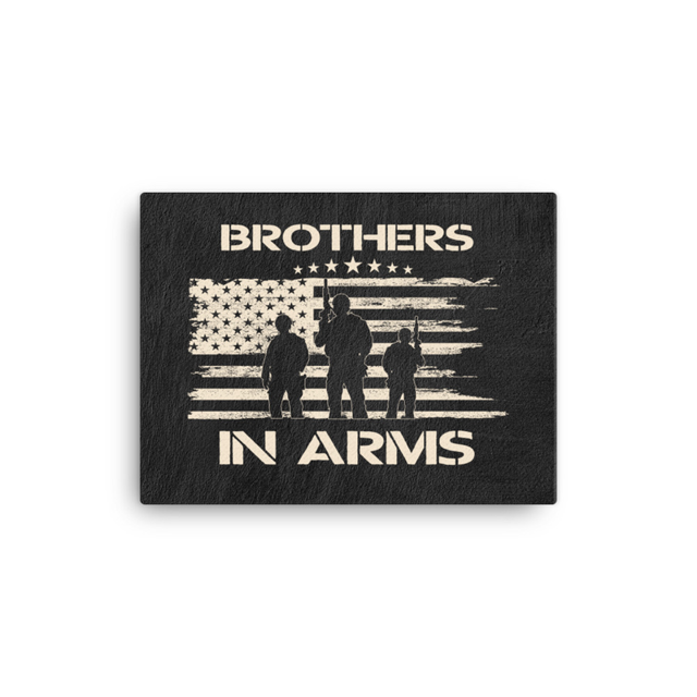 Brothers In Arms Memorial Day canvas, product mockup