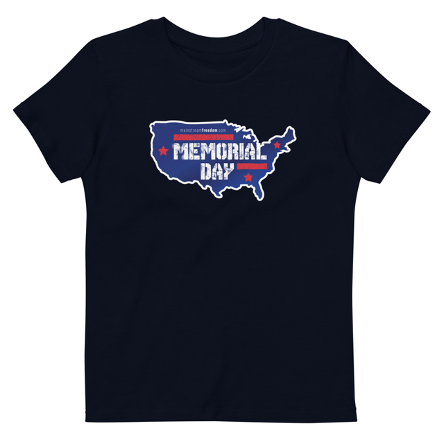 Memorial Day Organic cotton kids t-shirt, second view