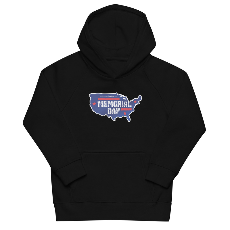 Memorial Day Kids eco hoodie
