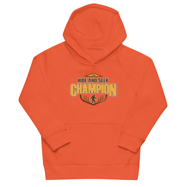 Hide and Seek Champion kids hoodie in burnt orange