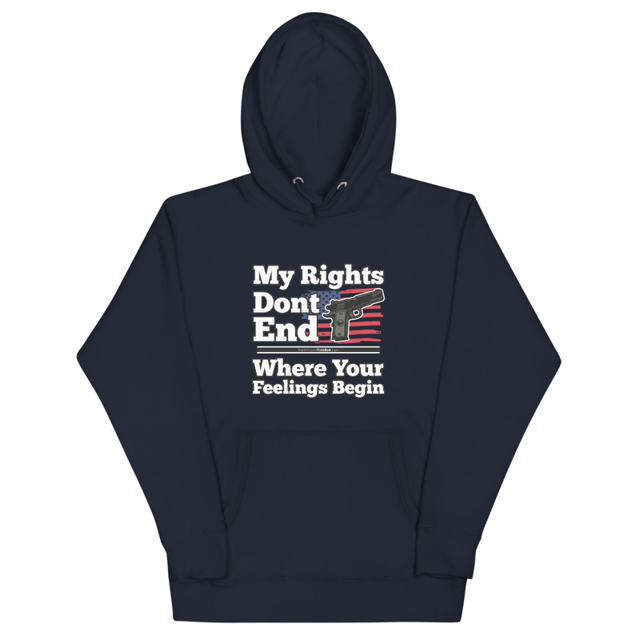 My Rights Don't End Where Your Feelings Begin Unisex Hoodie, second view