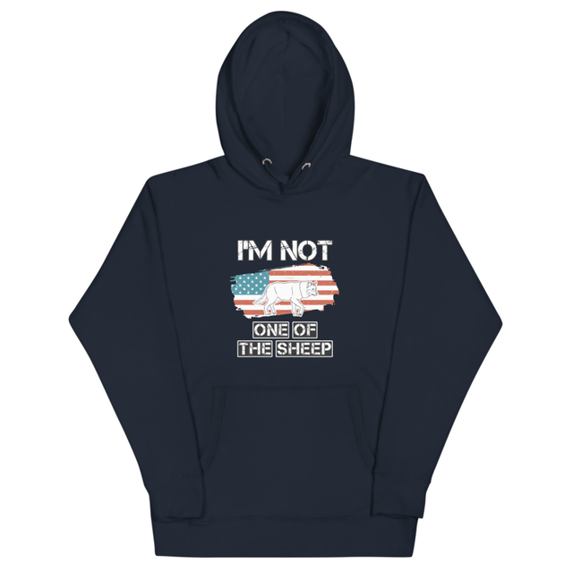 I'm Not One Of The Sheep Unisex Hoodie, second view
