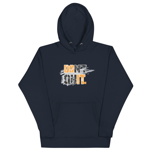 Don't Quit Motivational Unisex Hoodie, second view