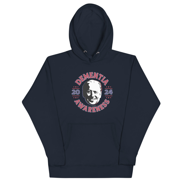 Dementia Awareness 2024 Joe Biden Unisex Hoodie, second view