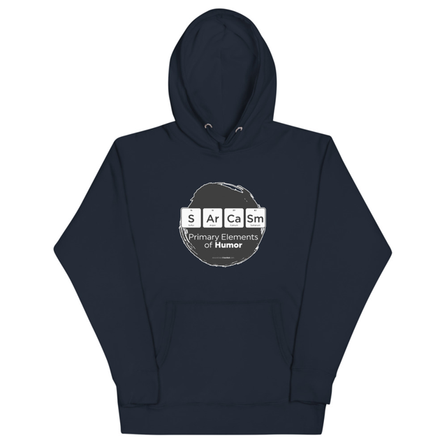 Primary Elements for Humor - Sarcasm Unisex Hoodie, second view