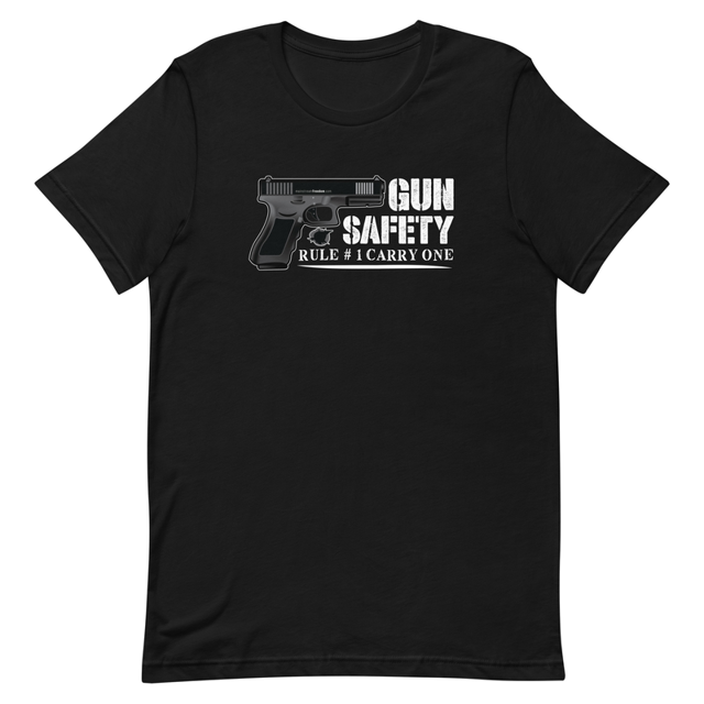 Gun Safety Rule #1 Carry One Short-sleeve unisex t-shirt, second view