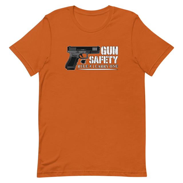 Gun Safety Rule #1 Carry One t-shirt in autumn