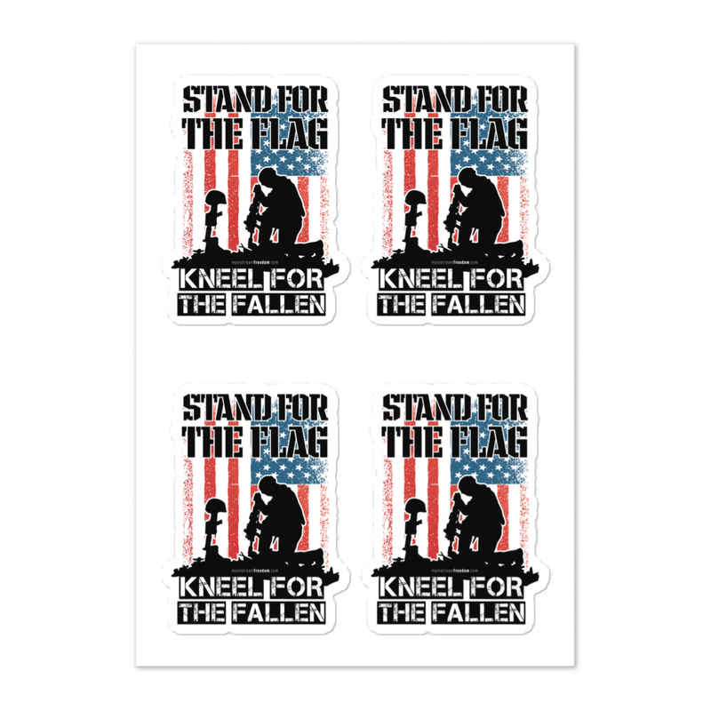 Stand For The Flag Kneel For The Fallen Sticker sheet