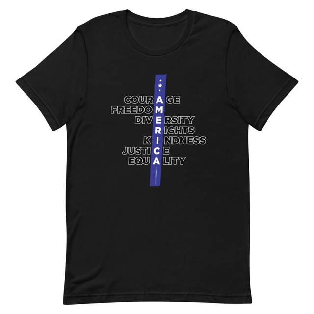 A.M.E.R.I.C.A. Short-sleeve Patriotic t-shirt, second view