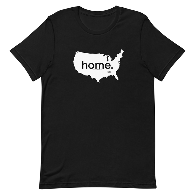 Home - On Map Of America Short-sleeve unisex t-shirt, second view