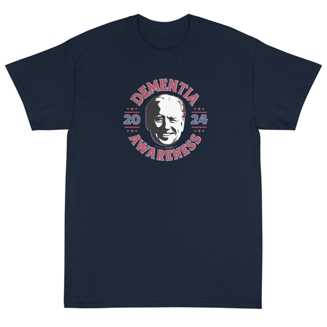 Dementia Awareness 2024 Joe Biden Short Sleeve T-Shirt, second view