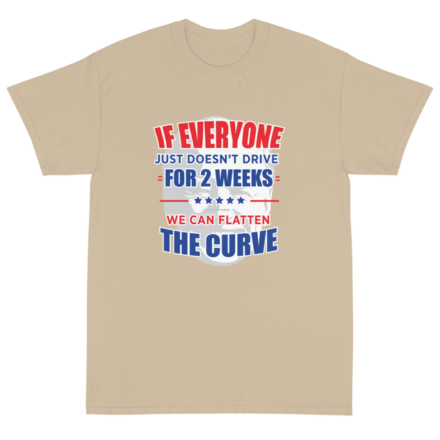 Flattening The Curve - Short Sleeve T-Shirt, second view