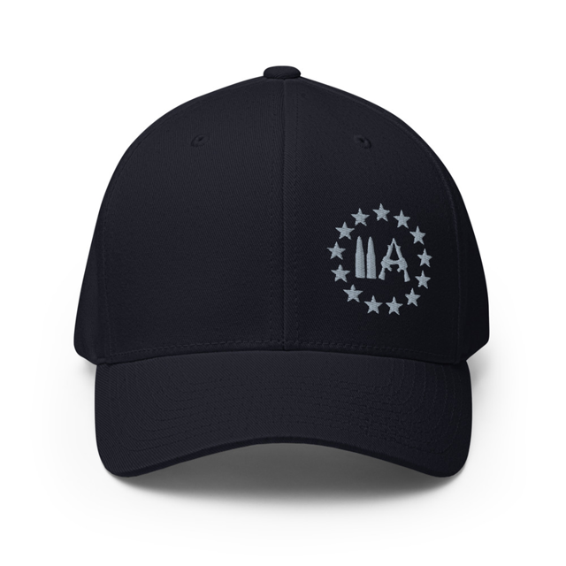 2A 13 Stars structured twill cap in dark navy, front view