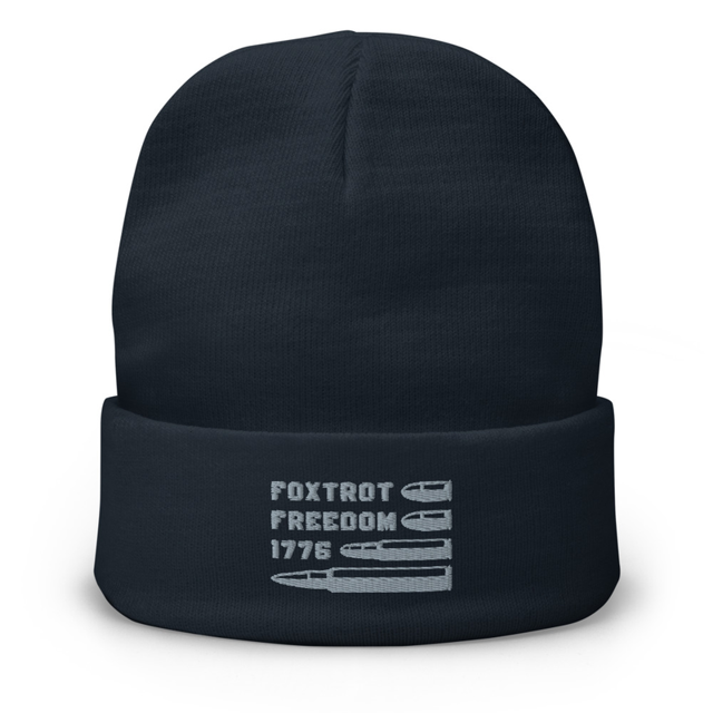 Foxtrot Freedom 1776 Embroidered Beanie, second view