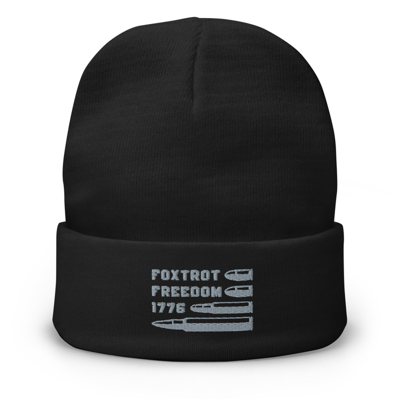 Foxtrot Freedom 1776 Embroidered Beanie