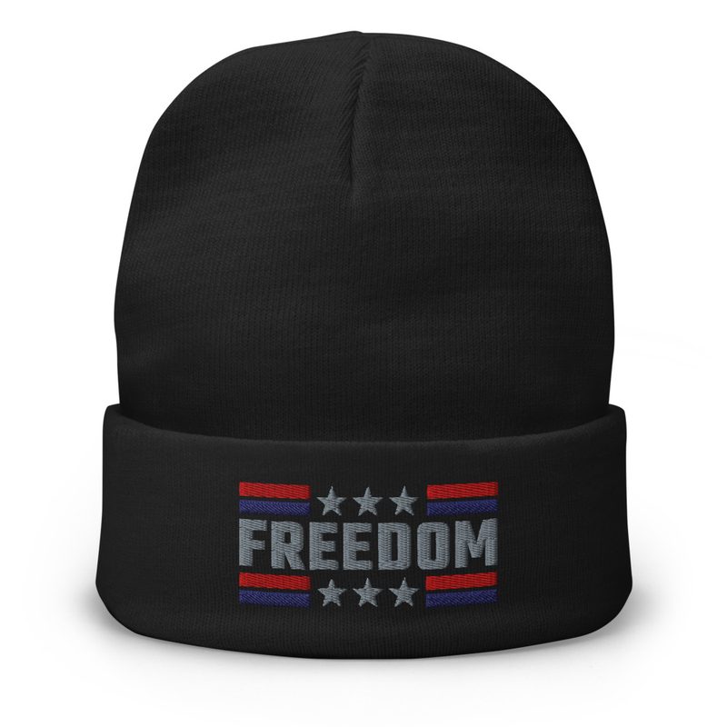 Freedom Embroidered Beanie