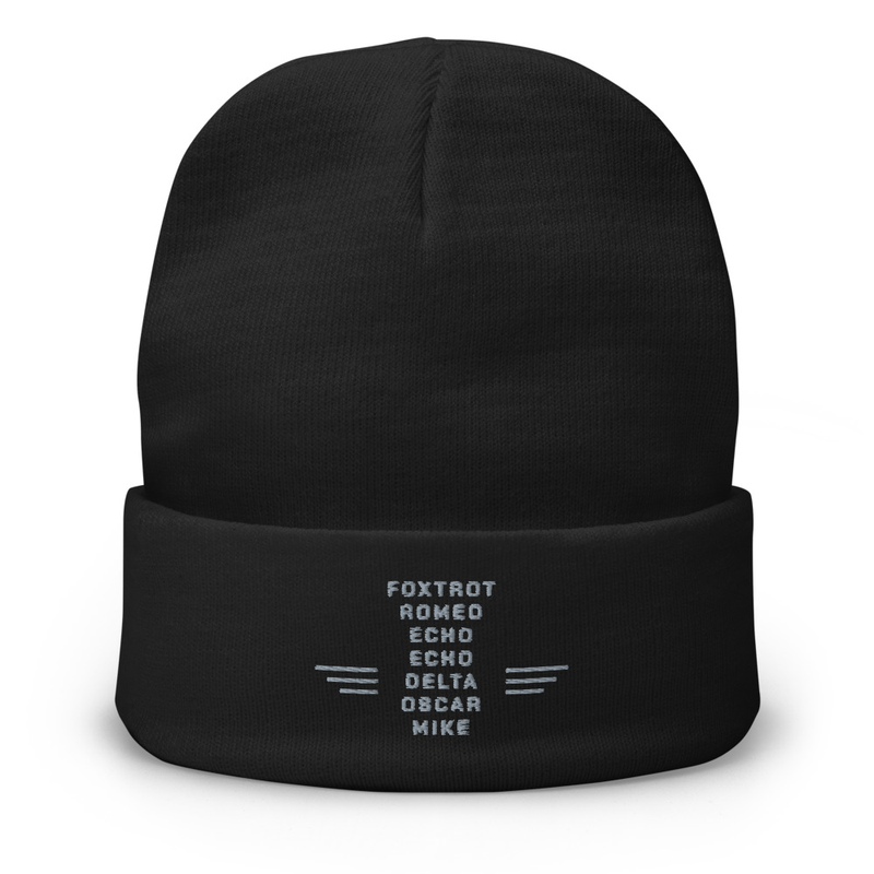 F.R.E.E.D.O.M. Embroidered Beanie