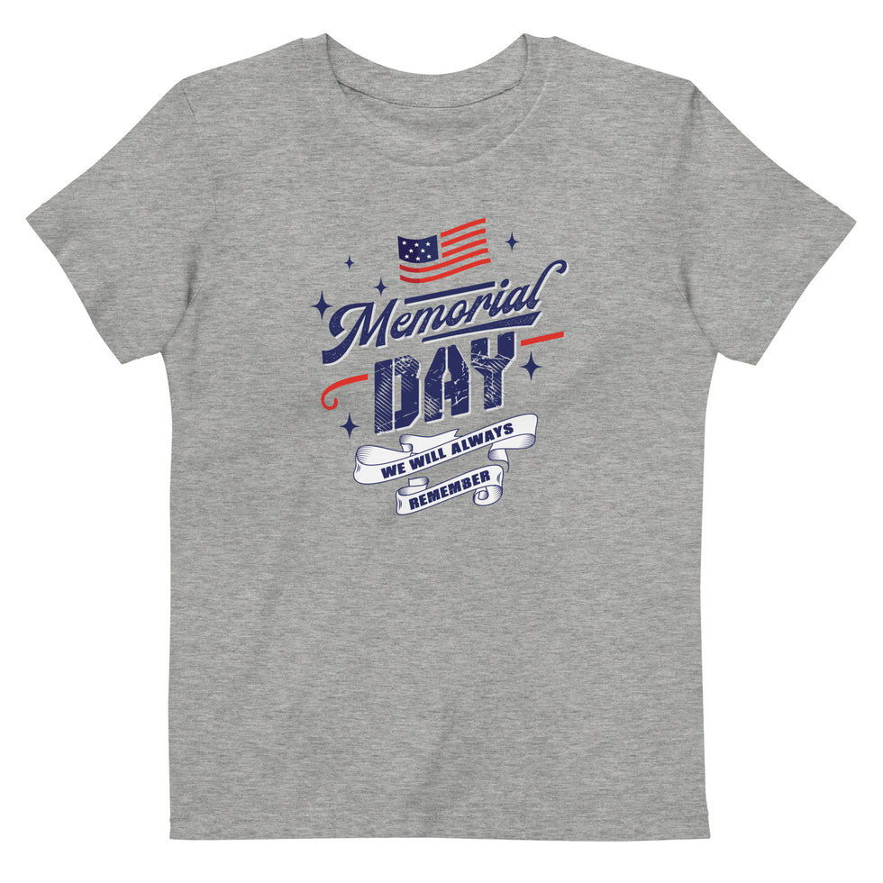 In stock Memorial Day Organic cotton kids t-shirt