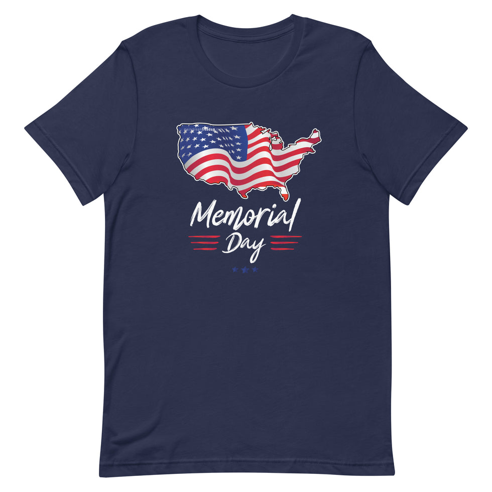 Memorial Day American Flag Short-sleeve unisex t-shirt